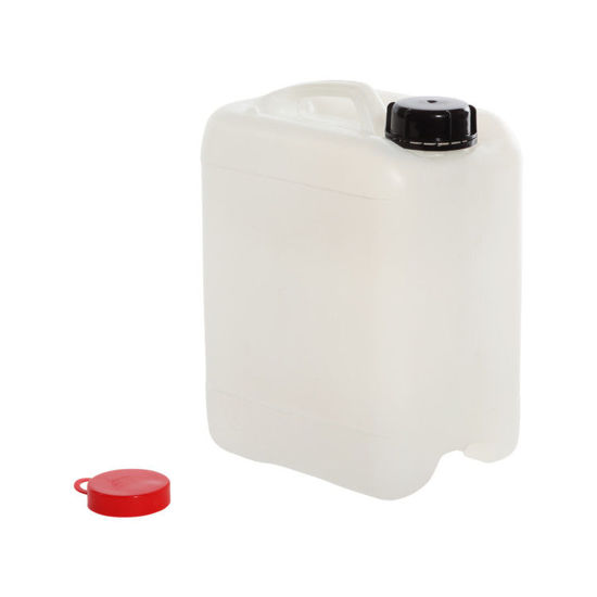 4 Liter White HDPE Square Tight Head 50 Mm Din Opening W Dust Cap UN