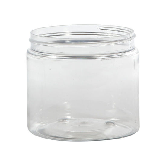 16 oz Clear PET Wide Mouth Jar, 89-400, 39.5 Gram