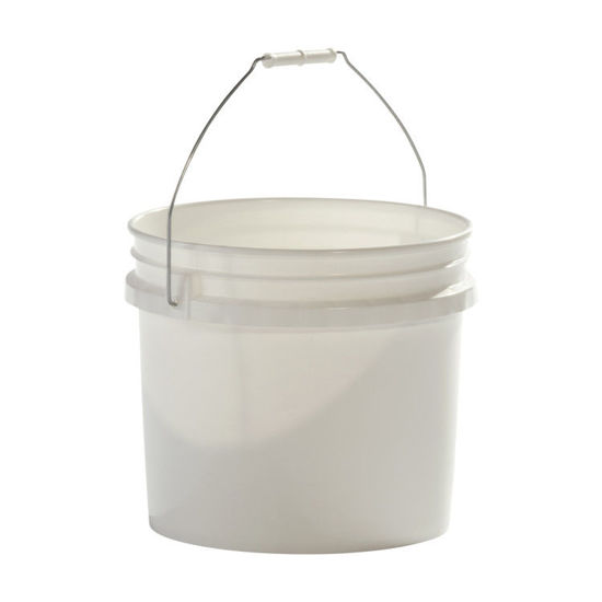 3.5 Gallon White HDPE Open Head Pail, UN Rated. Pipeline Packaging