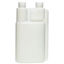 Picture of 16 oz Natural HDPE Twin Neck Bettix, 28-410, 1 oz Chamber, Fluorinated Level 9
