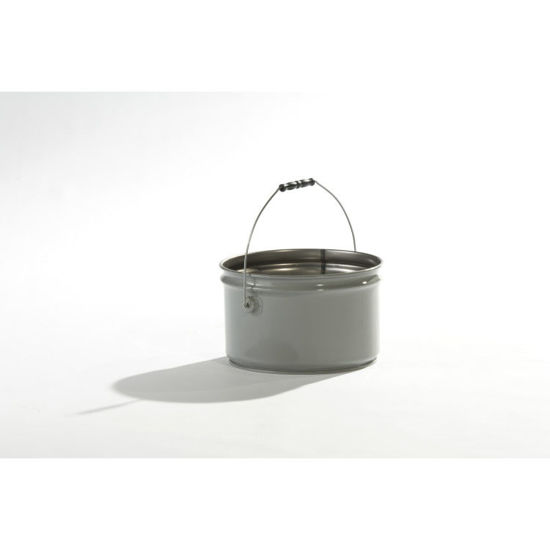 2.5 Gallon Gray Open Head Pail, Rust Inhibited, UN Rated. Pipeline Packaging