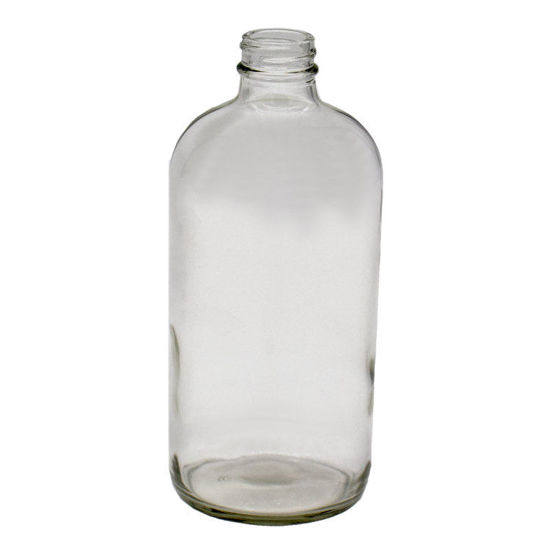 Glass Boston Round Bottle 16 oz