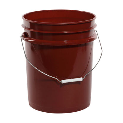 Picture of 5 Gallon Red HDPE Open Head Pail