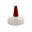 Picture of 38-400 Natural LDPE Spout Cap with Regular Red Tip (No Hole)