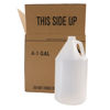 Picture of 128 oz (1-Gallon) Natural HDPE Industrial Round, 38-400, 4x1, 120 Gram, Kraft Box