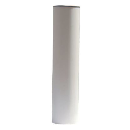 Picture of HDPE Plastic White Grease Cartridge – 2.14" Dia x 9.23" H, 14 oz Capacity