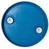 Picture of 55 Gallon Blue HDPE Plastic Tight Head Drum, 2" Buttress & 2" NPT, UN Rated