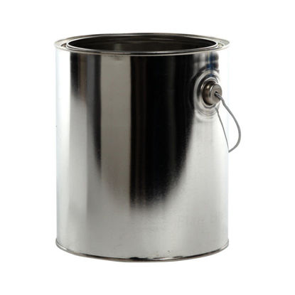 Picture of 1 Gallon Tinplate Paint Round Can, Unlined with Ears and Bail, 610x711 (Bulk Pallet)