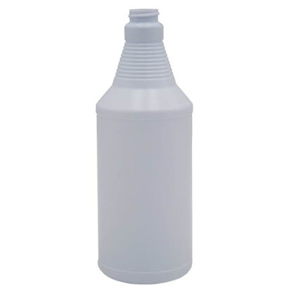 Picture of 32 oz Blue/White HDPE Ring Decanter Bottle, Neck Finish 28-400