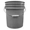 Picture of 5-Gallon Gray HDPE Open Head Pail, W/ CWL, Metal Handle, UN Rated