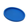 Picture of Blue LDPE Plastic Recessed Cover for 6 oz Tub