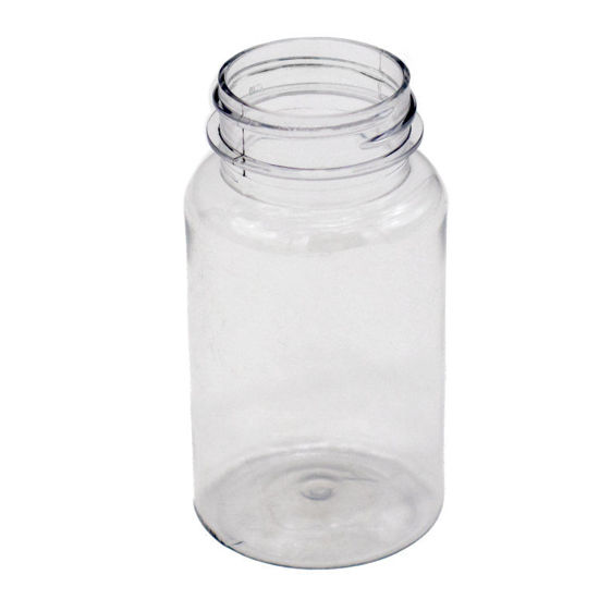 120 cc/mL Clear PET Round Packer, 38-400. Pipeline Packaging