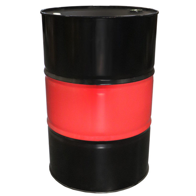 55 Gallon Blackred Unlined Steel Tight Head Drum Red Middle On Drum Un Rated Pipeline Packaging 