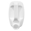 Picture of 4 Liter White HDPE Plastic F-Style Bottle, 38-400 Neck Size, 155 gram, Fluorinated Level 5