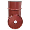 Picture of 16 Gallon Red Steel Open Head Drum, Grease Keg, Red Luc Cover, 2" Fittings, Bolt Ring
