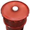 Picture of 16 Gallon Red Steel Open Head Drum, Grease Keg, Red Luc Cover, 2" Fittings, Bolt Ring
