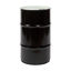 Picture of 15 Gallon Black Steel Tight Head Drum, w/ White Top, Olive Drab Lining w/ 2" & 3/4" (Poly Irradiated Gasket), UN Rated