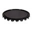 Picture of 16 Gallon Black Steel Drum Cover, Unlined, Crimp on Cover, No Fitting