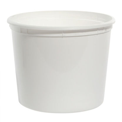 Picture of 166 oz White HDPE Dairy Tub