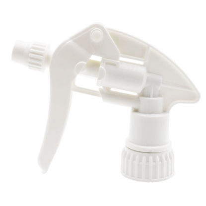 Picture of 28-400 White PP Plastic Trigger Sprayer w/ Large Filter, Adjust Nozzle, 9 1/4" Dip Tube