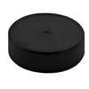 Picture of 38-400 BLACK PP PLASTIC RIBBED SCREW TOP CAP, MATTE TOP, RIBBED SIDES W/ F217 FOIL LINER