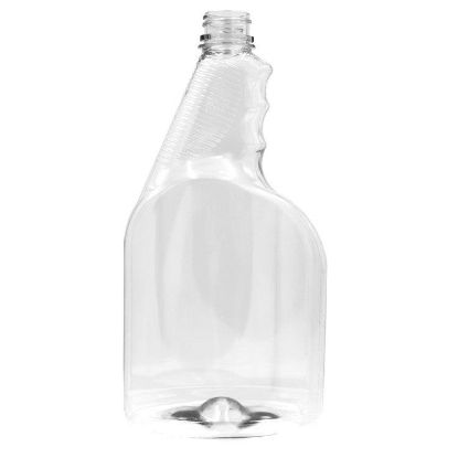 Picture of 32 oz Clear PET Plastic Trigger Sprayer Bottle, 28 mm Ratchet, 50 Gram
