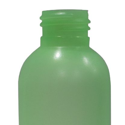 Picture of 2 OZ GREEN LDPE BULLET ROUND BOTTLE, 24-410 NECK, UNFLAMED