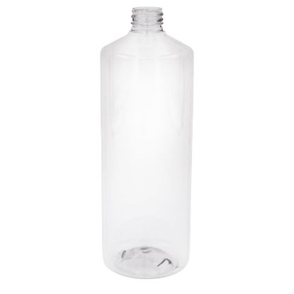 Picture of 32 oz Clear PET Plastic Cylinder Bottle, 41 Gram, 28-410