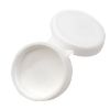 Picture of 28-400 White PP Fine Ribbed Flip Top Cap, Pressure Seal Liner