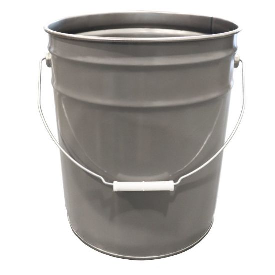 Picture of 5 Gallon Gray Steel Open Head Pail, Rust Inhibited, UN Rated