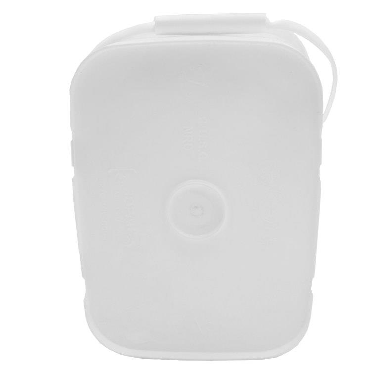 2 Gallon White HDPE EZ RoPak Stor Rectangle Plastic Pail w/ Plastic ...