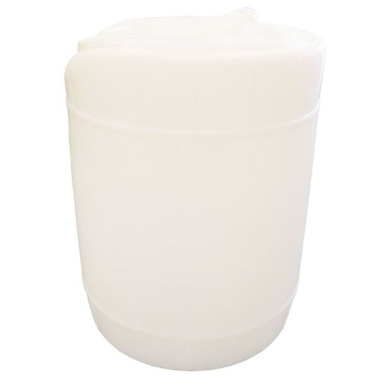 Picture of 5 Gallon Natural HDPE Plastic Round Tight Head Pail, 70 mm Finish, 8 TPI, UN Rated