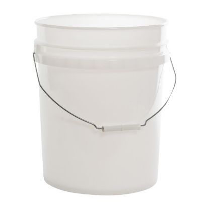 Picture of 5 Gallon Natural HDPE Plastic Open Head Pail, UN Rated