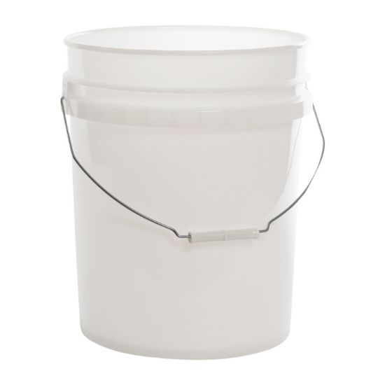Picture of 5 Gallon Natural HDPE Plastic Open Head Pail, UN Rated