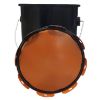 Picture of 1 Gallon Black Steel Open Head Steel Pail, Red Brown Phenolic Lining, w/ Cover, UN Rated
