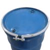 Picture of 55 Gallon Blue Open Head Steel Reconditioned Drum, 2 " & 3/4" TriSure Fitting, Bolt Ring