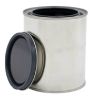 Picture of 1 Pint Metal Paint Can, Gray Epoxy Phenolic Lined, w/ Plug Cover