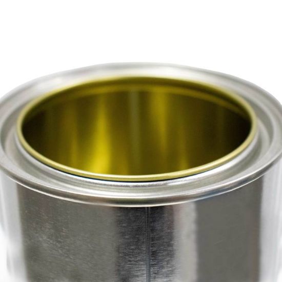 Picture of 1 Quart Round Metal Paint Can, Gold Phenolic Lined
