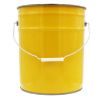 Picture of 5 Gallon Yellow #7409, Open Head Steel  Pail, Single Bead, Clear Phenolic Lining, UN Rated