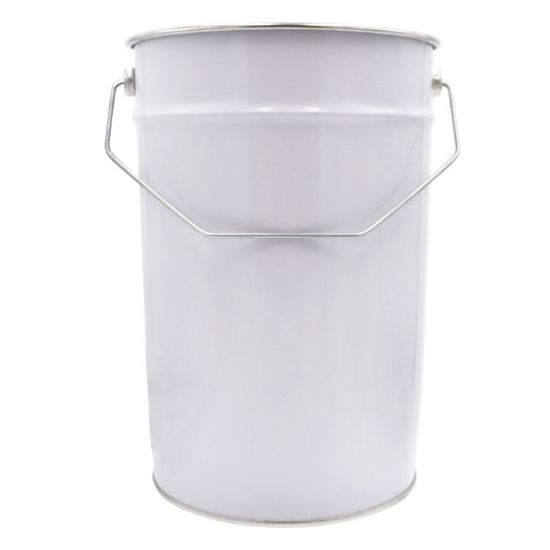 Picture of 8 Liter White Tin Plate Open Head Pail, Unlined