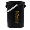 Picture of 5 Gallon Black Regrind HDPE Plastic Regrind Screw Top Pail, New Generation, UN Rated