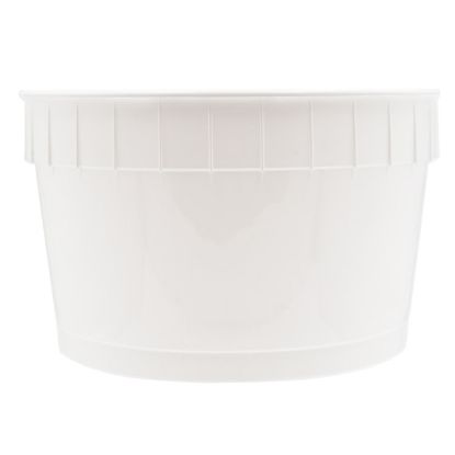 Picture of 1 1/2 Gallon White HDPE Plastic Round Dairy Tub