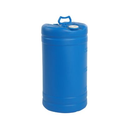 Picture of 15 Gallon Blue Plastic HDPE Tight Head Drum with 2" Buttress & 3/4" NPS Fittings, UN Rated