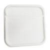 Picture of 4.25 Gallon White HDPE Plastic Square Cover, w/ Gasket