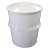 Picture of 25 Gallon Natural Plastic Open Head Drum, UN Rated w/ Natural Cover and Plastic Lever Lock Ring, UN Rated