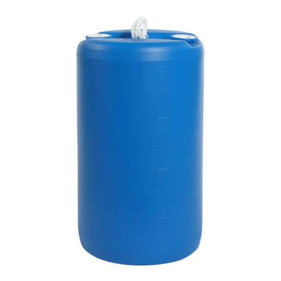 Picture of 20 Gallon Blue HDPE Plastic Tight Head Drum with 2" Buttress and 2" NPT Fittings, UN Rated