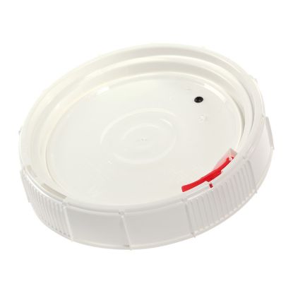 Picture of 3.5-6 Gallon White HDPE Plastic Life Latch Screw Top Pail, Tamper Evident