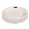 Picture of 1.25 Gallon White HDPE Plastic Life Latch Screw Top Pail Cover, w/ Gasket