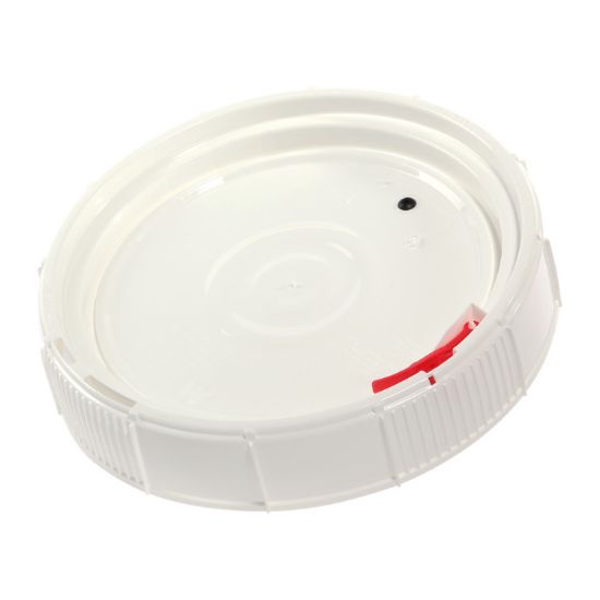 Picture of 3.5-6 Gallon White HDPE Plastic Life Latch Screw Top Pail, Tamper Evident