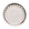 Picture of 3.5-6.5 Gallon White HDPE Plastic Life Latch Screw Top Pail Cover, w/ Gasket, No Slot